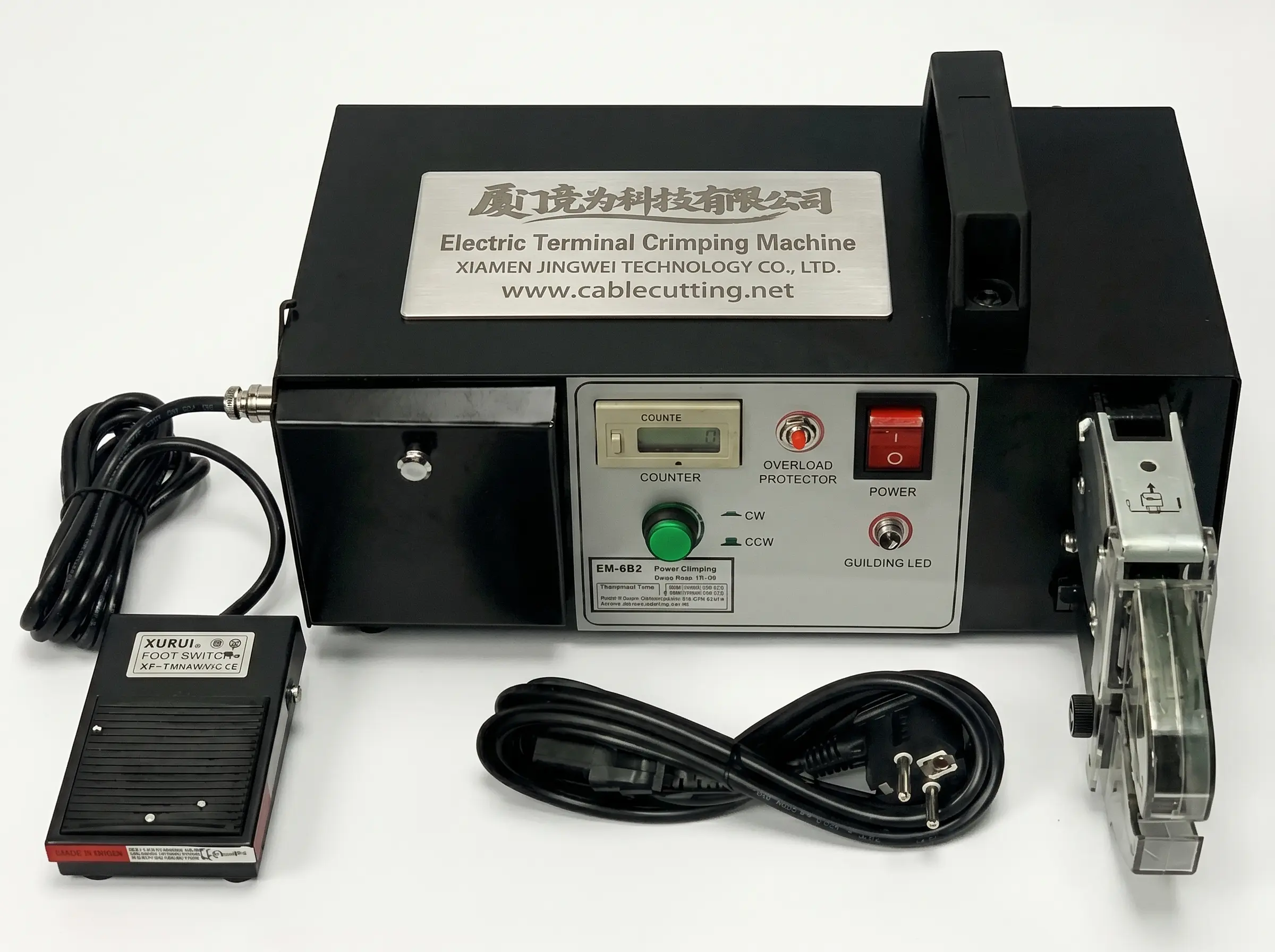 Elektrisk terminalkrimpemaskin EM-6B1 – Effektiv og presis for kabelharner
