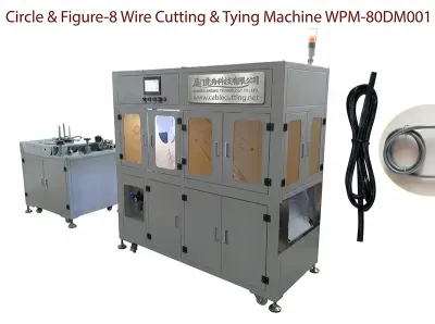 Automatisk sirkel-8 klippeviklemaskin for kabler WPM-80DM001 - Auto kappe-, vikle- og bindemaskin