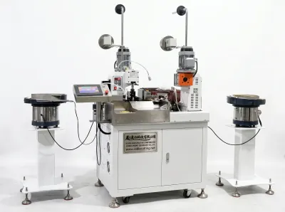 Automatisk dobbelthode vibrerende krimpmaskin for isolerte terminaler