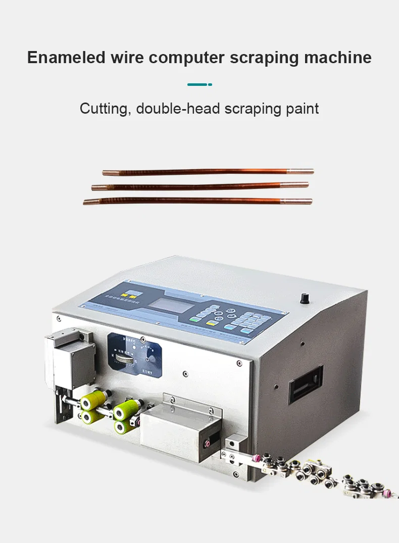 Enameled wire stripping cutting machine, Enameled Wire Skin Peeling Machine, 6 Mm Square Yarn Wire Skin Remove, Enameled Wire Paint Remove Equipment Emaljert trådstrippemaskin, emaljert wire skin peeling maskin, 6 mm firkantet garn fjerning av trådhud, utstyr for fjerning av emaljert trådmaling