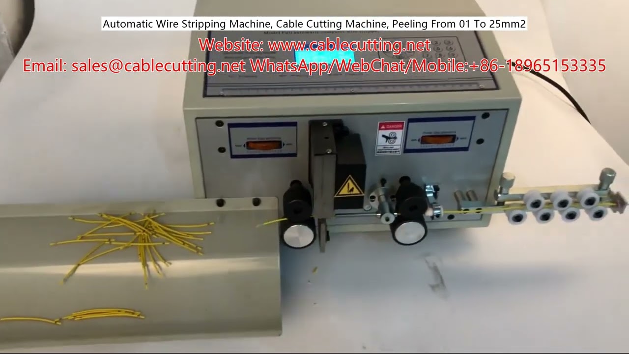Automatisk avisoleringsmaskin for ledninger – kabelkutting og stripping 0,1–25 mm²