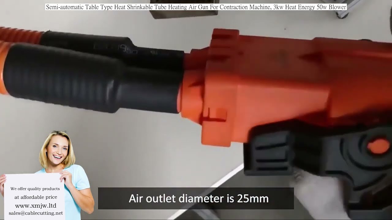 Halvautomatisk bordmontert varmepistol for krympeslange – effektiv kontraksjonsmaskin