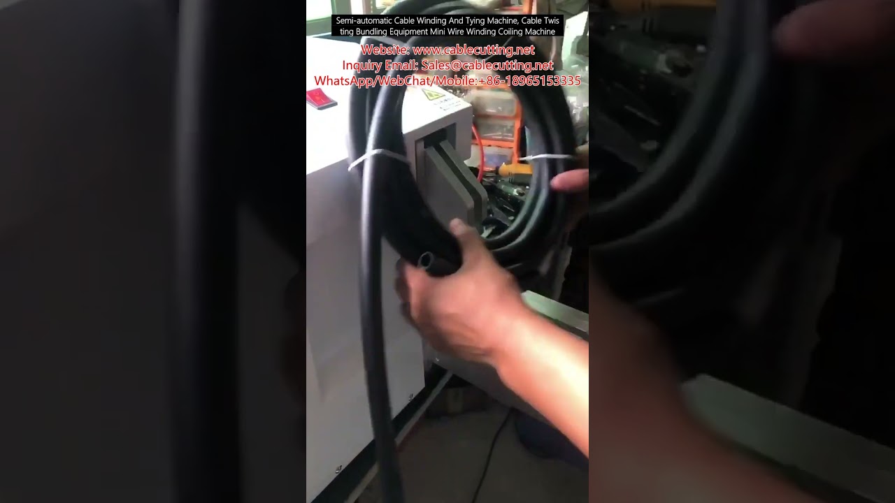 Halvautomatisk maskin for kabelvikling og -bunting – effektiv trådorganisering