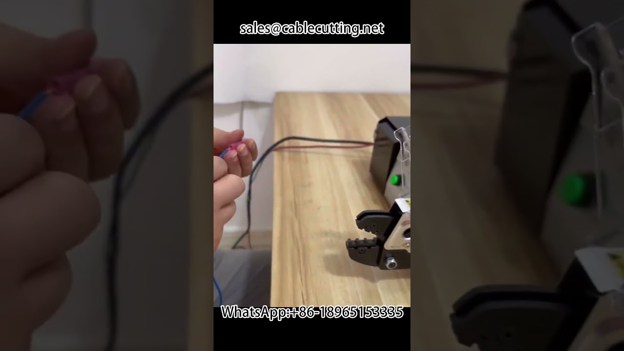 Elektrisk terminalkrympemaskin – presis krymping av varmekrympeterminaler