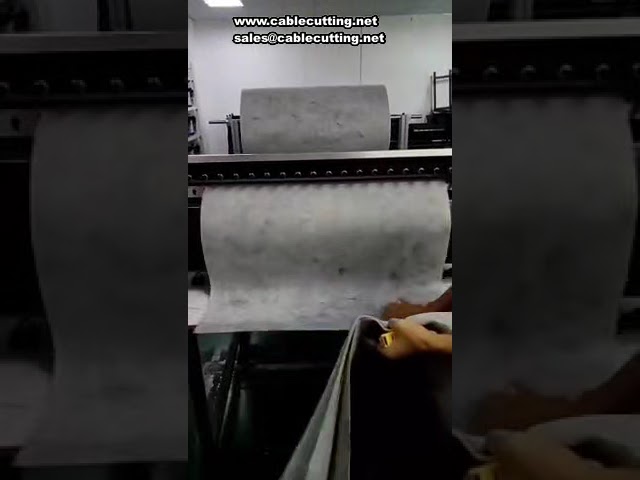 Automatisk skjæremaskin for nonwoven-flocking – presis kantklipping og stoffbrudd