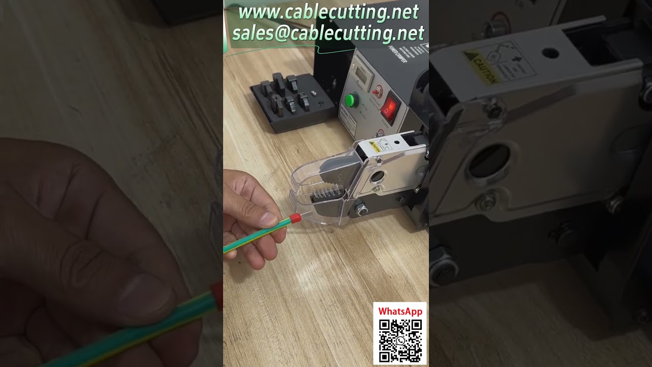 Elektrisk terminalpresse - klipp, avisolering og pressing i én - plugg inn og bruk #automatisering