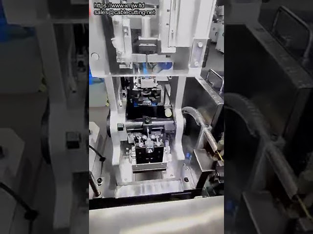 Automatisk terminalkrimpmaskin med dobbelt hode for vanntett plugginnsetting