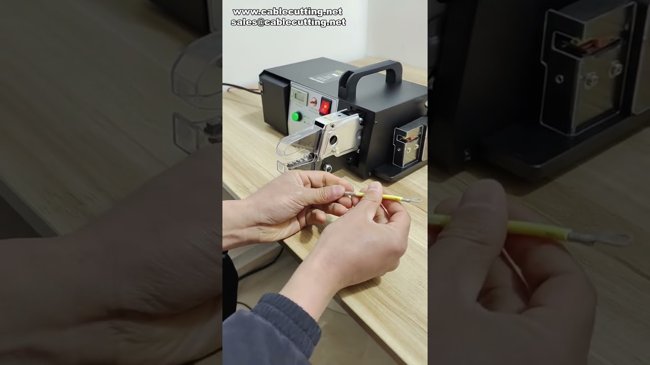 All-in-One Elektrisk Terminalkrimpmaskin med Trådstripping og Kutting