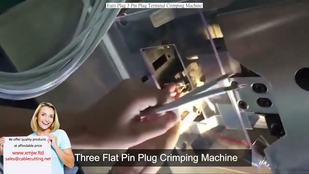 Terminalkrimpmaskin for 3-pinners Euro-plugg