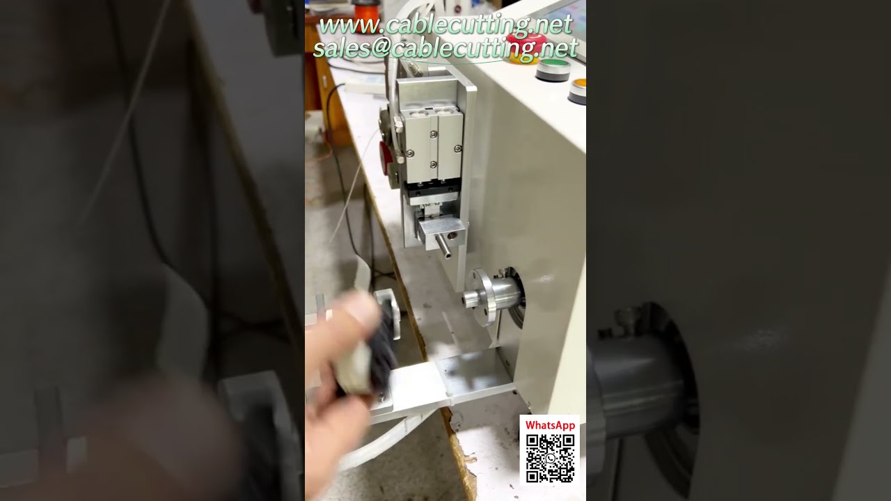 Automatisk måleviklingsmaskin for effektiv kabelkveiling og taping