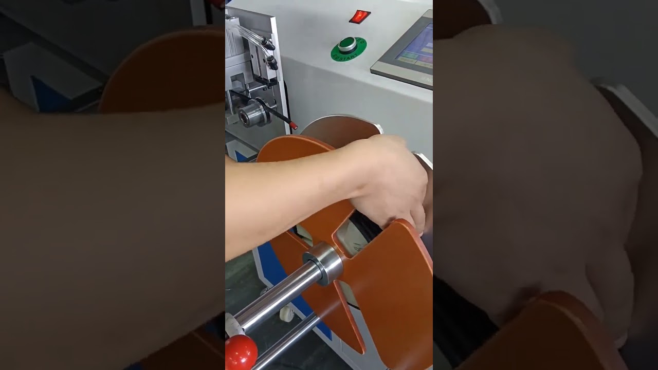 Automatisk trådbehandlingsmaskin: teller, sorterer, kutter, vikler og spoler kabler 1–16 mm