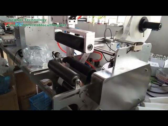 Pneumatisk rundflaskemerkemaskin | Automatisk induksjonsetikettering | 80 flasker/min