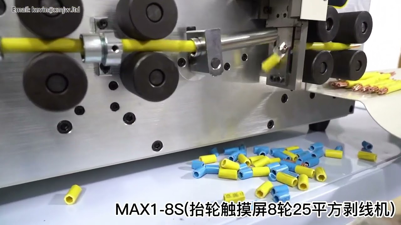 4,3-tommers berøringsskjermstyrt SWT508 MAX-1 – 8-hjuls automatisk trådsliper for ledninger 0-2 mm²