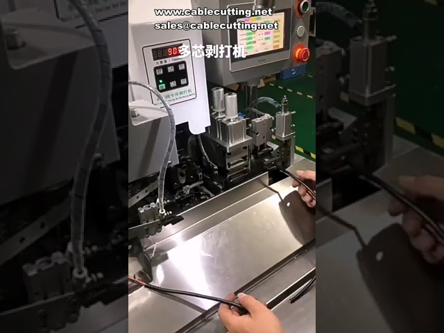 Máy tuốt dây đa lõi và bấm đầu cốt tự động – Gia công dây chính xác, năng suất cao