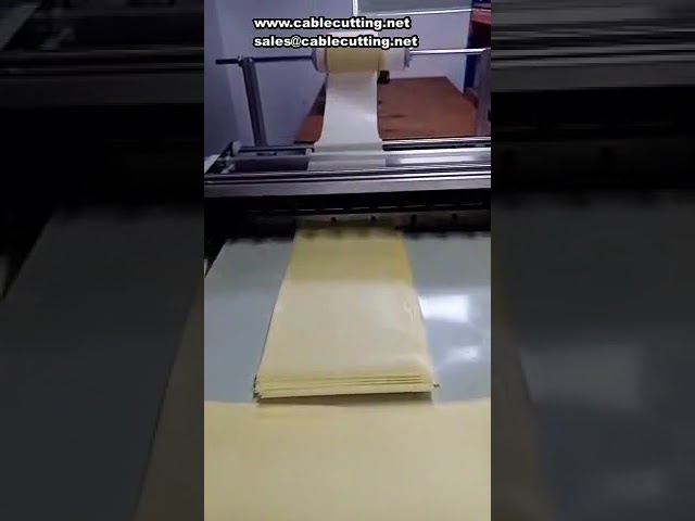 Automatisk refleksfilm tverrkuttemaskin for presis rullkapping