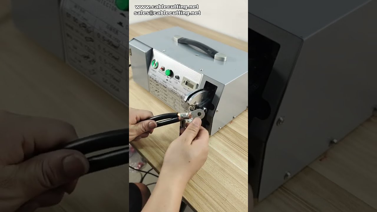 EM-50B2 Elektrisk Ledningskrymper for RN-terminaler opptil 60 mm² - Krympedemo #fabrikk #maskin