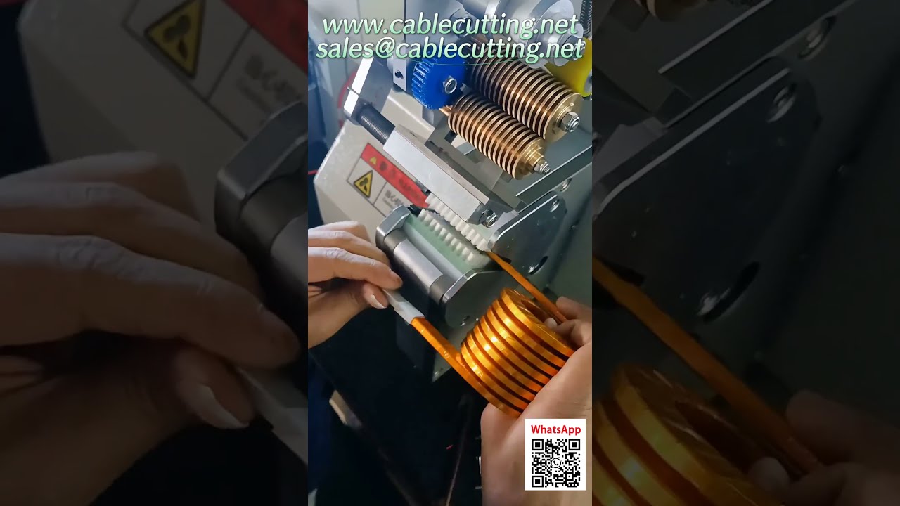 Automatisk avisolerings- og kuttemaskin for ledninger – effektiv industriell emballasje