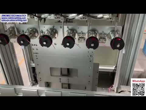 Seksspindlet automatisk viklemaskin for trimmertuppspoler