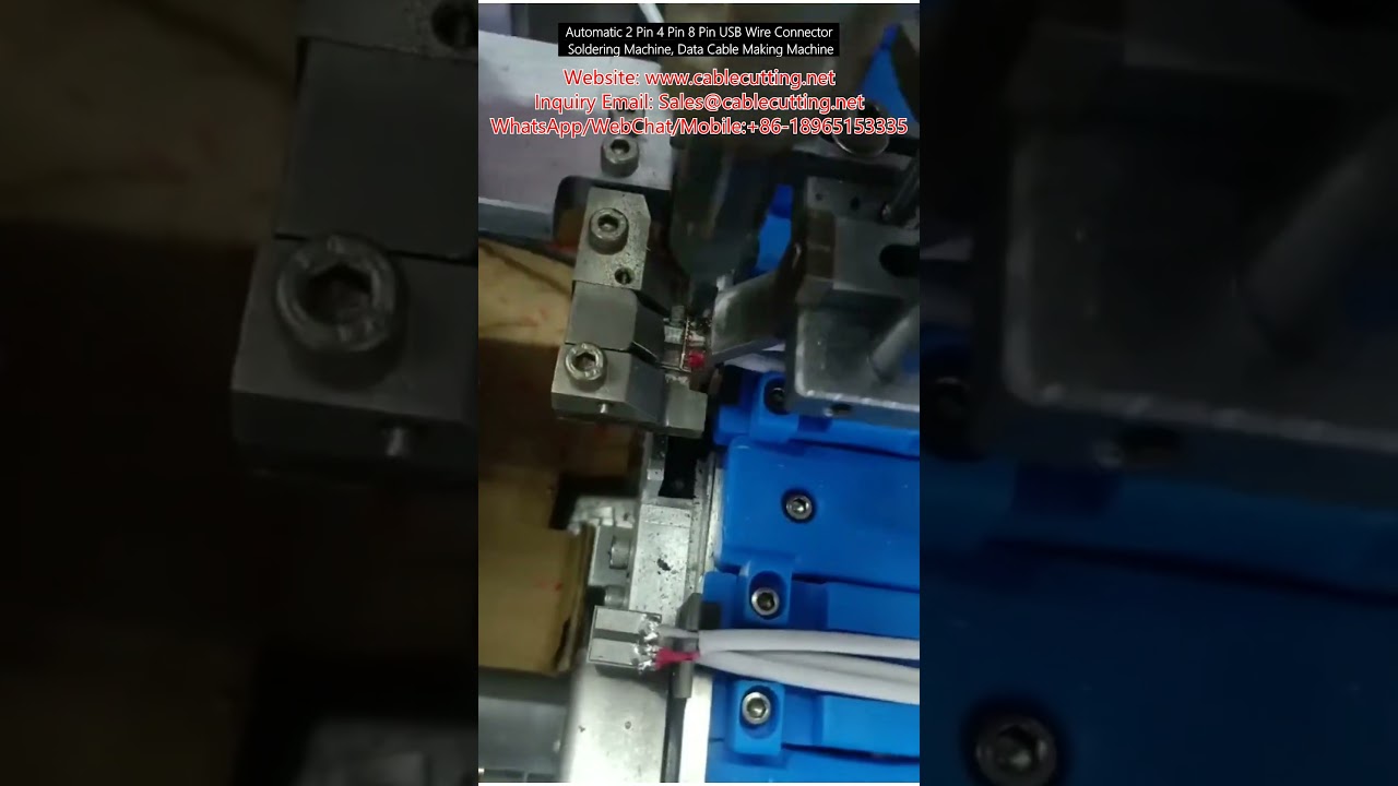 Effektiv automatisk loddingmaskin for USB-kontakter (2, 4, 8 pin) og datakabler