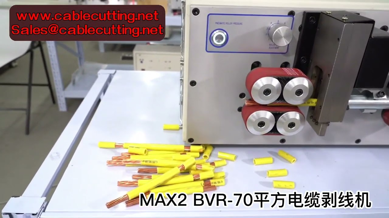 Automatisk trådstrippingsmaskin 1-70mm² AWG – 8-hjulsdrift for peeling, stripping og kutting