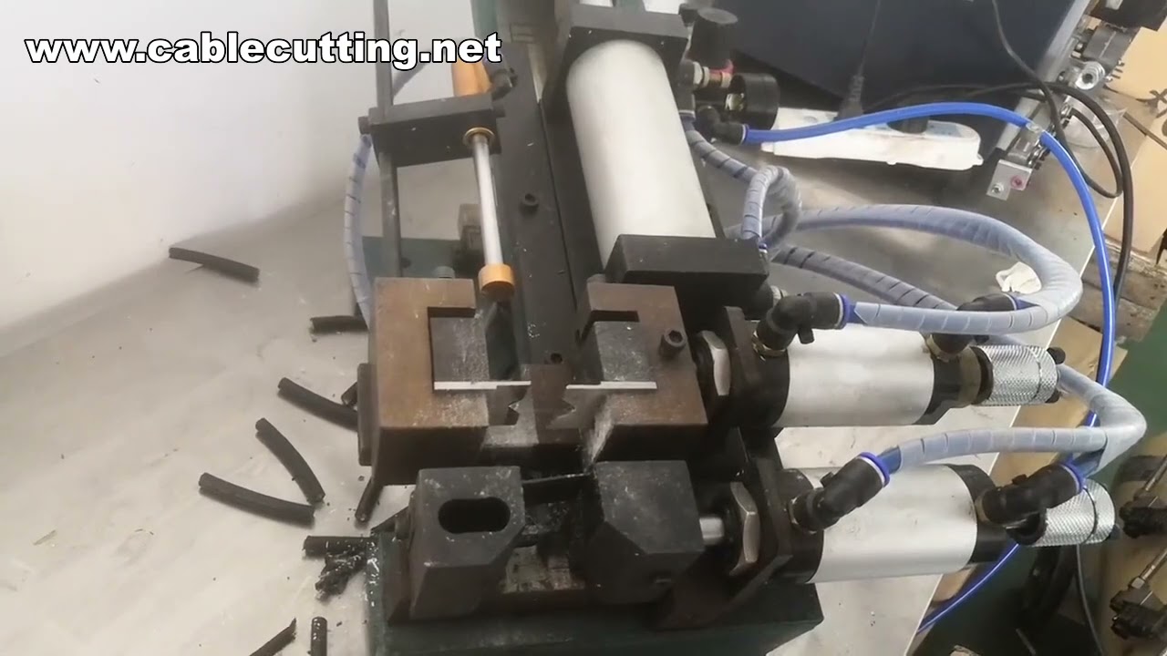 Gass-elektrisk avisoleringsmaskin for tykke kabler, avisoleringsdiameter 15 mm