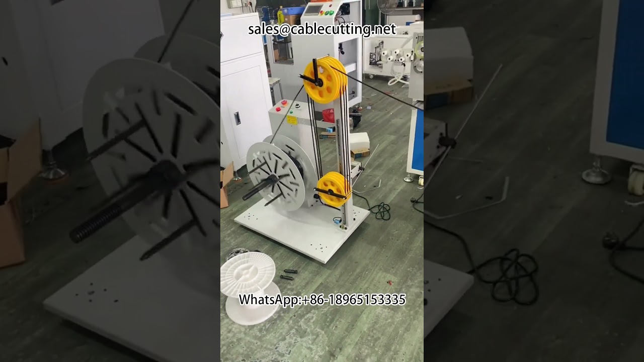 Automatisk meter-tellende vikle- og bindemaskin for nettingruller | Del store ruller i små #wi