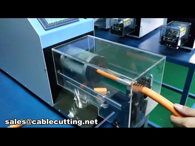 Halvautomatisk koaksialkabel strippemaskin WPM-25200 – presis kabelbehandling