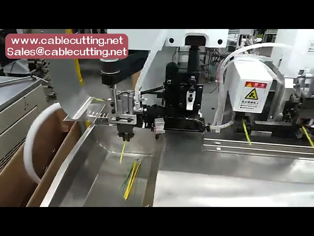 Helt automatisk P-2T trykktrådstrippe- og krympemaskin