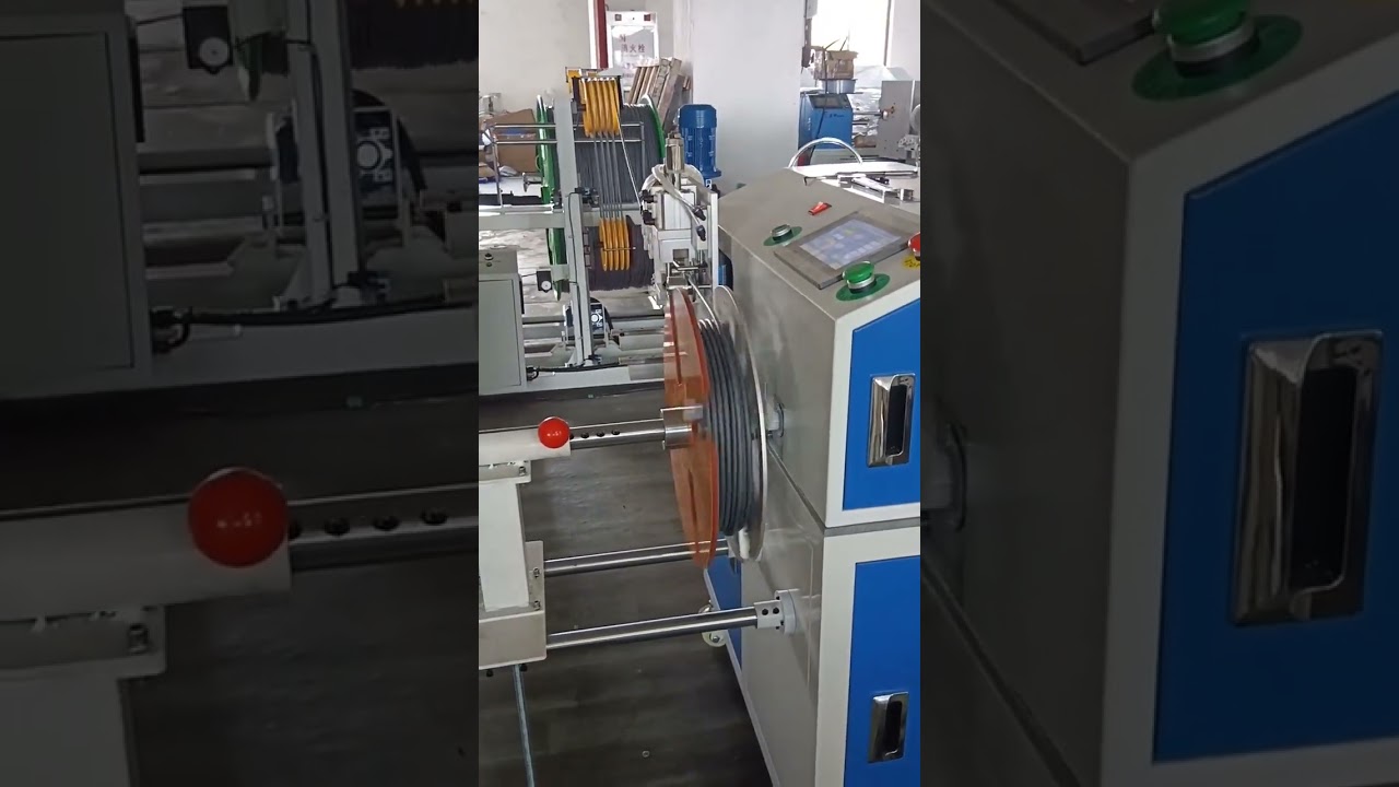 Automatisk trådtelling, traversering, kutting og opprulling med 500 kg avtrekksstativ for 1 mm ledning