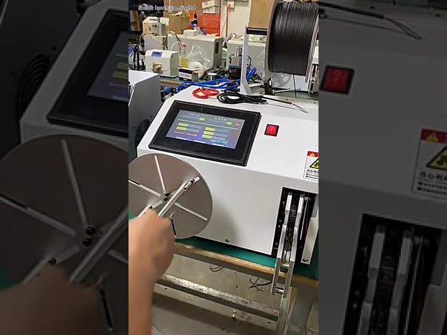 5-80mm自动线圈线束绕线机 电源线捆扎 USB数据线卷绕机 高效打包设备