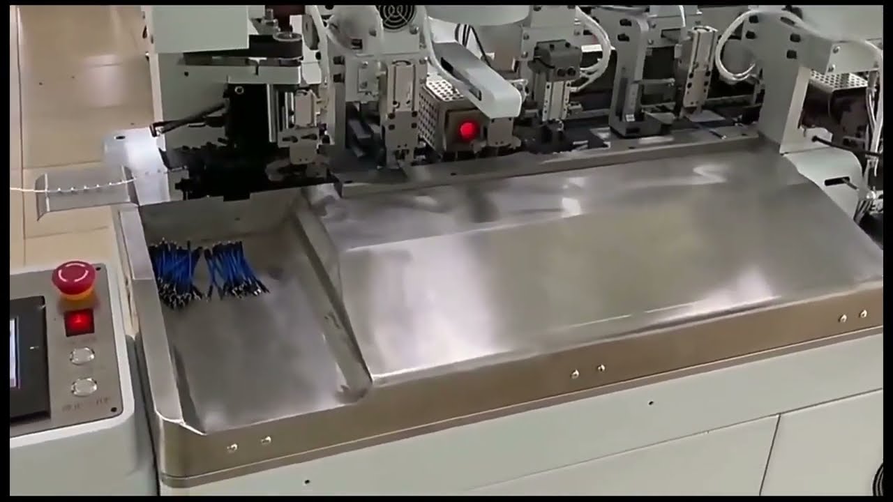 Helautomatisk dobbelthode-terminalmaskin med tørr varmekrymping og automatisk deteksjon
