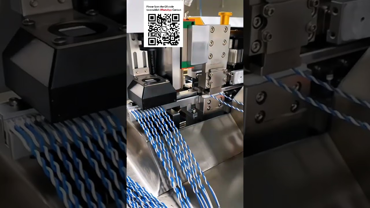 Fullautomatisk IDC piercing terminal krympemaskin | Trådseleautomatisering
