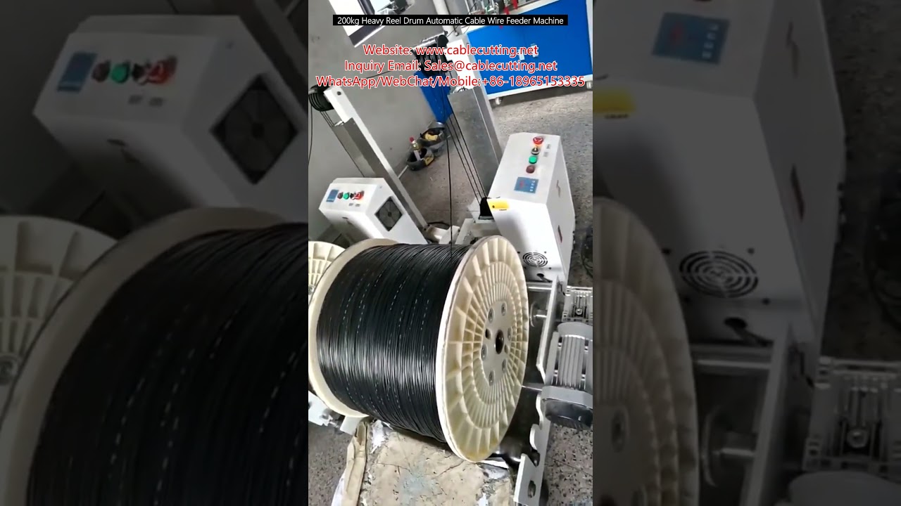 200kg Tung Trommel Automatisk Kabel- og Trådmatingsmaskin