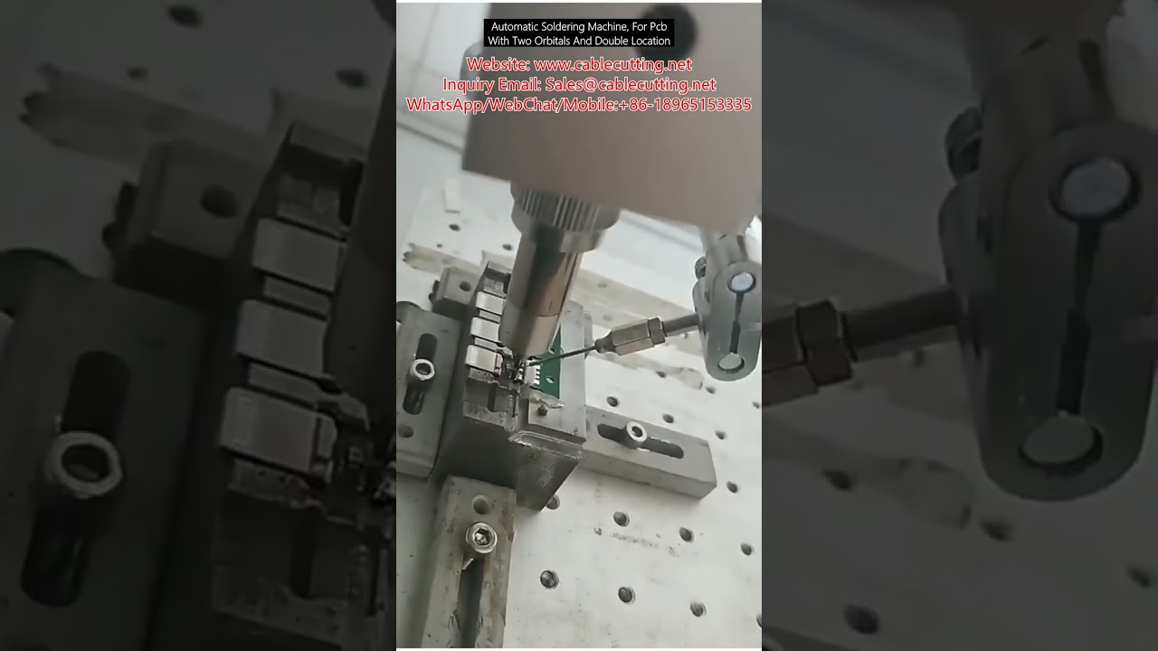 Automatisk loddingmaskin for PCB – Dobbel orbital og dobbel posisjonering