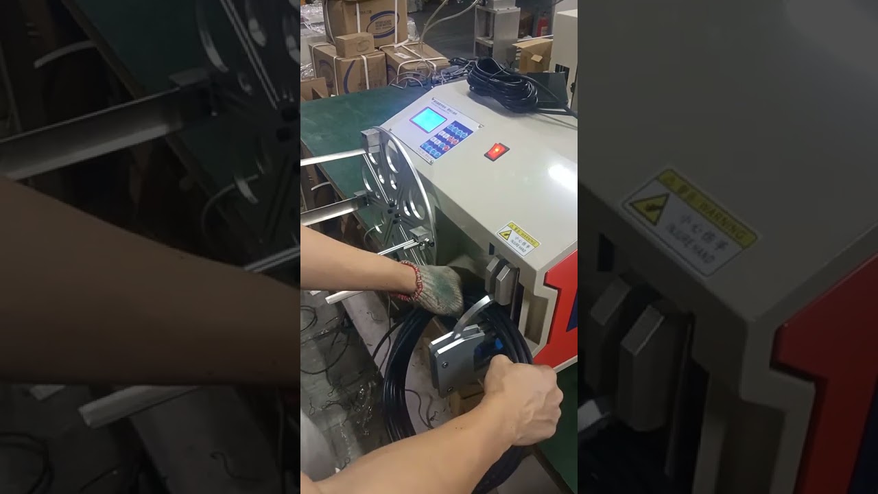 Automatisk trådvikling og bindingsmaskin – effektive løsninger for fabrikkautomasjon #maskin #kabeltrådstripping #fabrikk