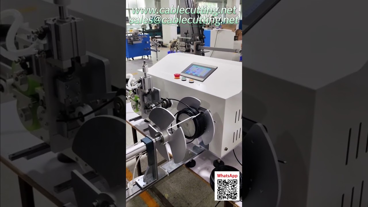 操作简便的HDMI线缆自动绕线机 | 自动计米、裁切、排线一体