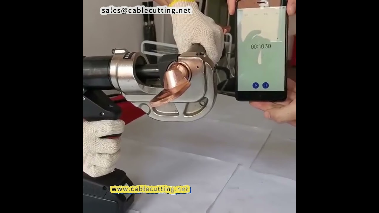 充电式电动液压压线钳 H型线夹凹槽压接钳 专业线缆压接工具