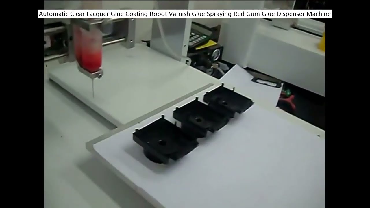 Automatisk klar lakk limbeleggsrobot – Presisjonssprøyting for lakk og rød limdispenser