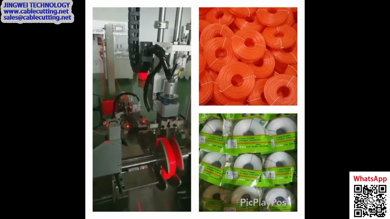 Effektiv automatisk viklingsmaskin for bulktrimmerlinespoler