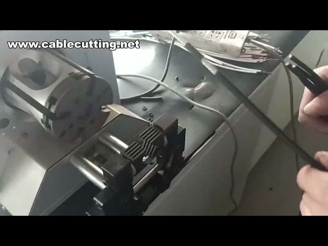 Koaksialkabel roterende avisoleringsmaskin, automatisk kabelavisolering for koaksialkabel