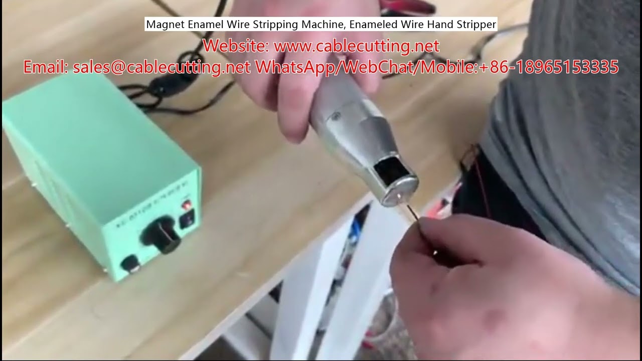 Profesjonell magnetemaljeringsmaskin for avisolering – effektiv håndstripper for emaljert tråd