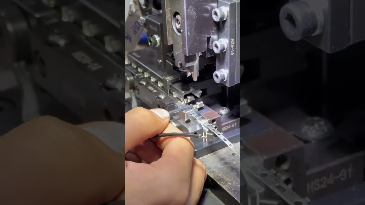 Koreansk mekanisk/pneumatisk terminalapplikator for horisontal og vertikal ledningsbehandling - 30mm slag, fosfatert sverting