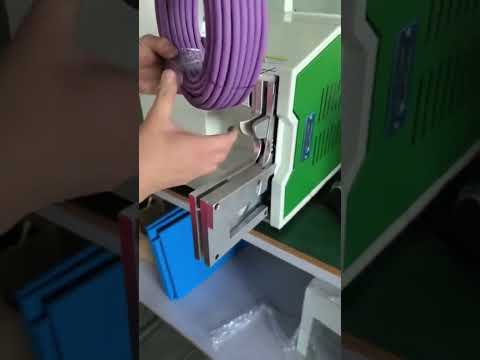 Stor diameter 40-80mm kabelbinder-maskin i arbeid – ekte opptak #fabrikk #maskin #automatisering