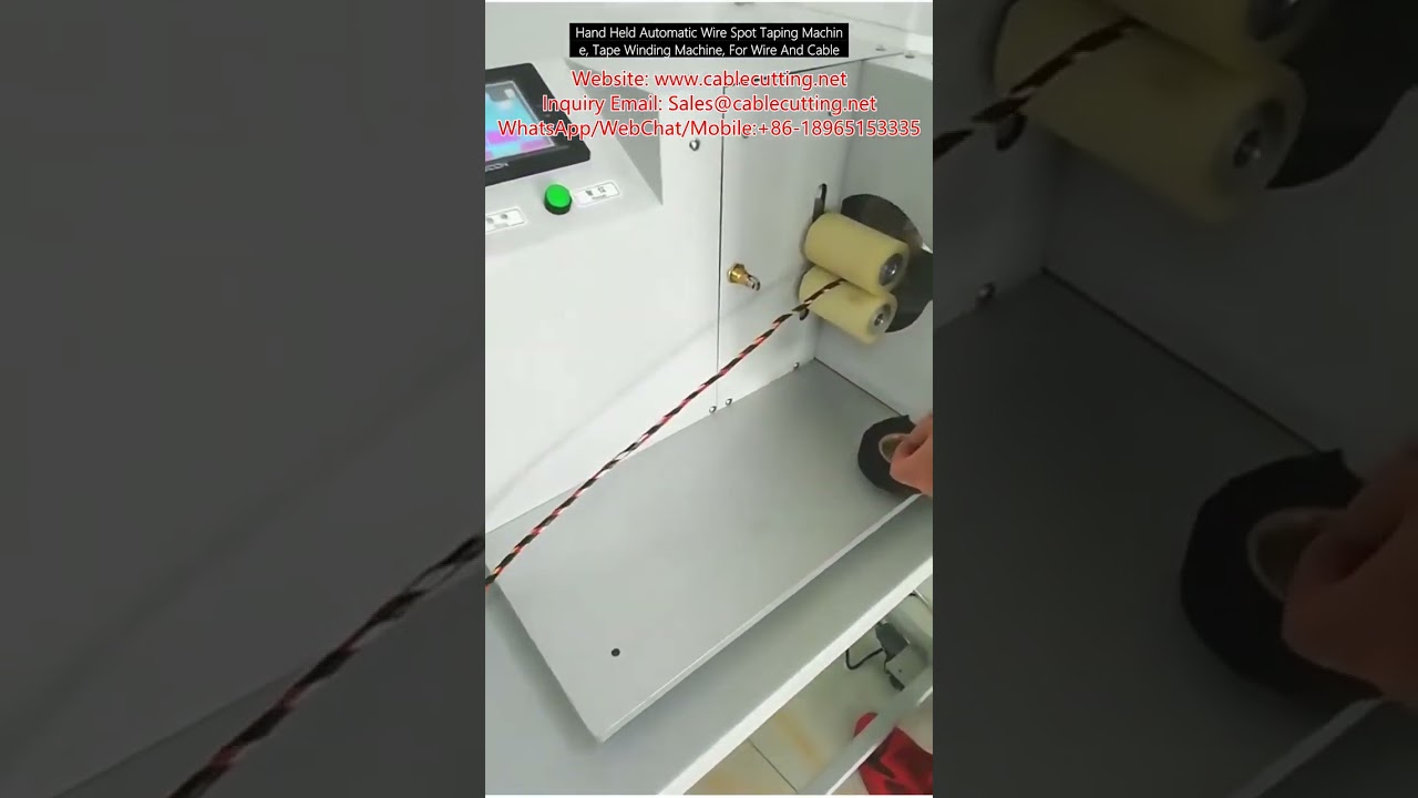 Automatisk håndholdt tapevikler for ledninger og kabler – presis spottape-maskin