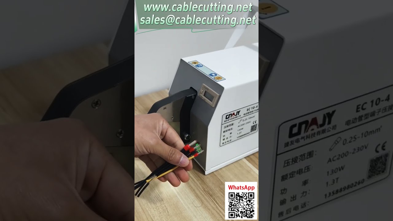 EC 10-4 Elektrisk Krimpemaskin for Ledningshylser – Profesjonell Terminaltilkobling