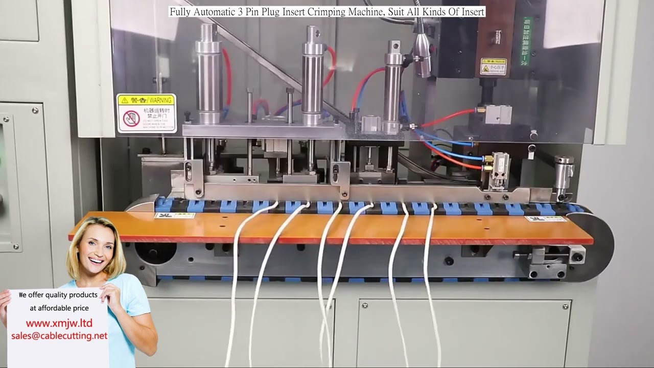Helautomatisk krympemaskin for 3-pinners plugginnsats – Passer alle typer innsatser