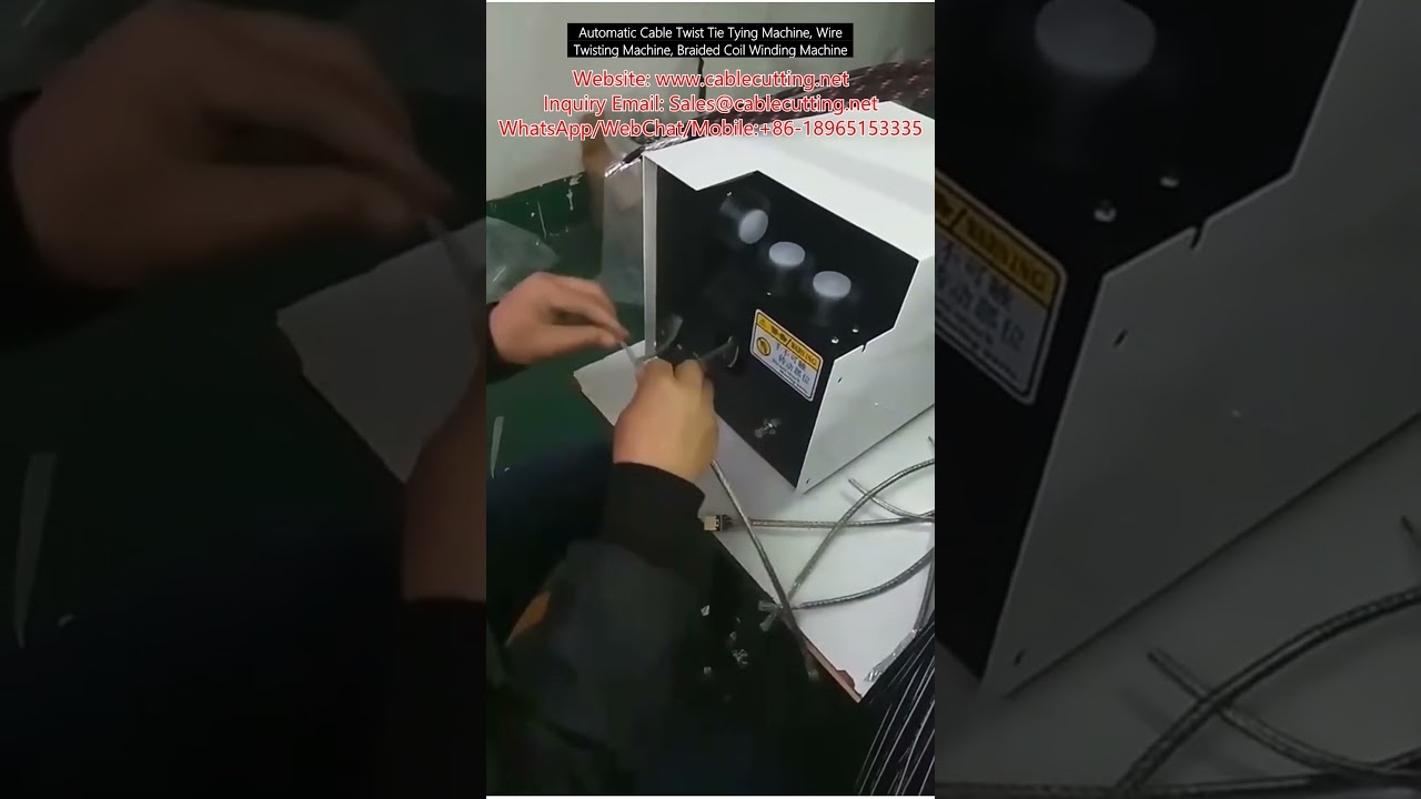 Effektiv automatisk kabelbindemaskin for trådtvinning og spolevikling