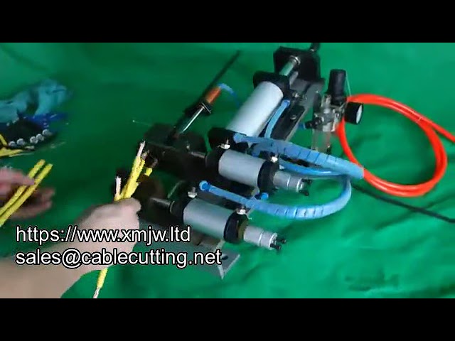 Pneumatisk varmavisolering for flerkjernekabler | Datamaskin Wire Peeling Maskin