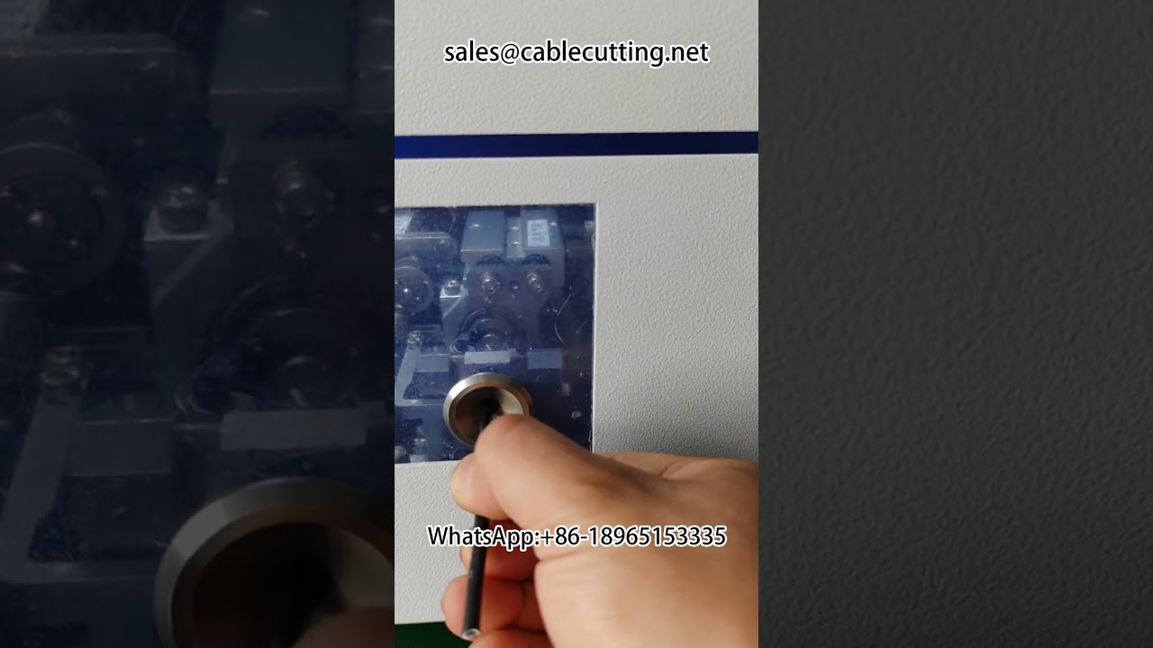 Rørterminalkrympemaskin for preisolerte terminaler | Automatisk avisolerings- og krympemaskin