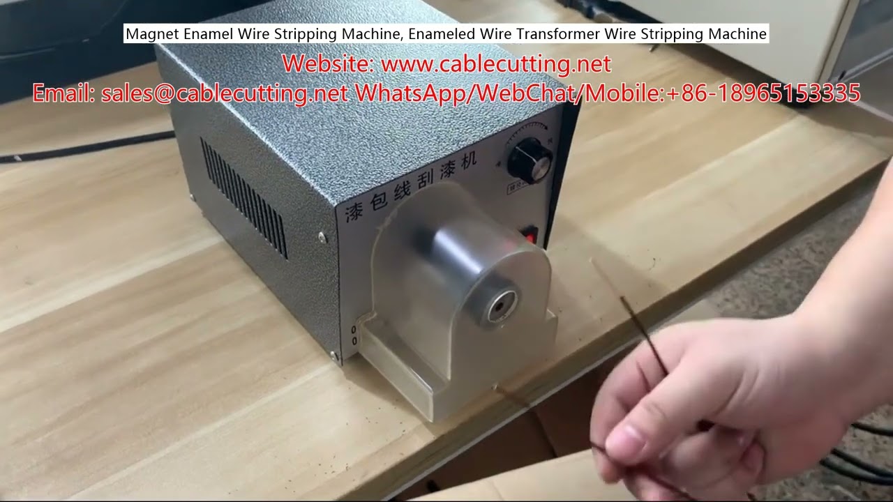 Magnet Emaljert Tråd Stripping Maskin – Automatisk Avisolering for Transformatorer